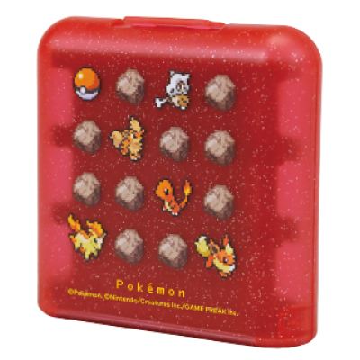  預購 Hori Pokemon Pixel -赤- 遊戲卡收納盒 (24格) NSX-188